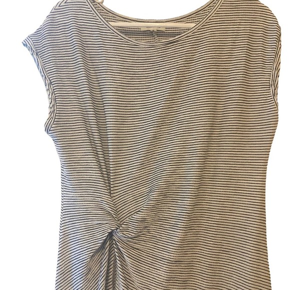 Max Studio Textured Knit Asymmetetrical Striped Dress - Size XL - Picture 5 of 7